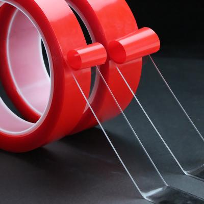 China Ultra Thin High Bond Tape Traceless Adhesive Double Sided Transparent Strip for sale