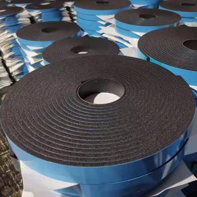 China Blue Film PVC Foam Tape Curtain Wall Glass Installation Jumbo Roll Double Sided Paste for sale