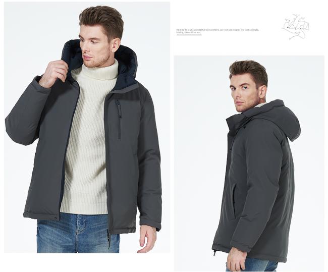 Jacket side view showing silhouette