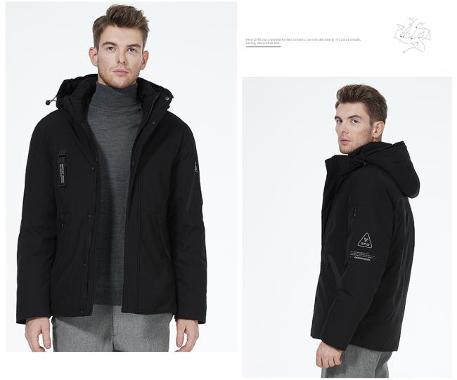 ICEBERA Bio Down Man Coat full-length view showing stylish design