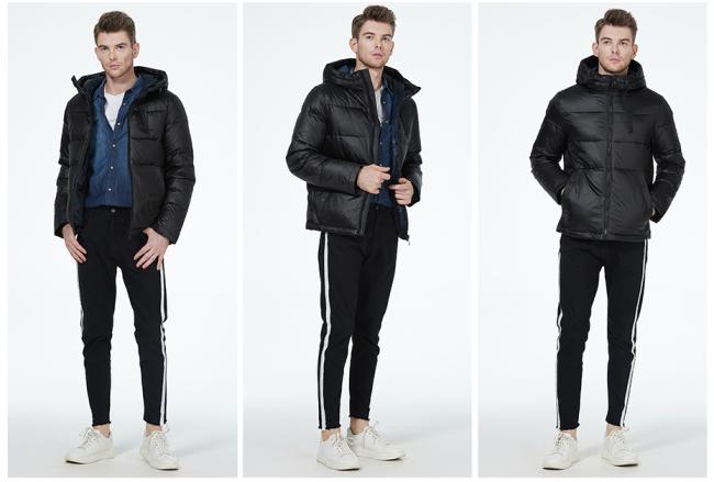 Windproof Bio Down Man Coat - Side View