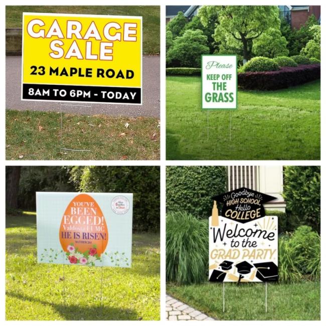 PP Yard Signs for Festival Celebrations