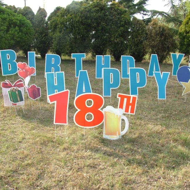 PP Yard Signs for Festival Celebrations