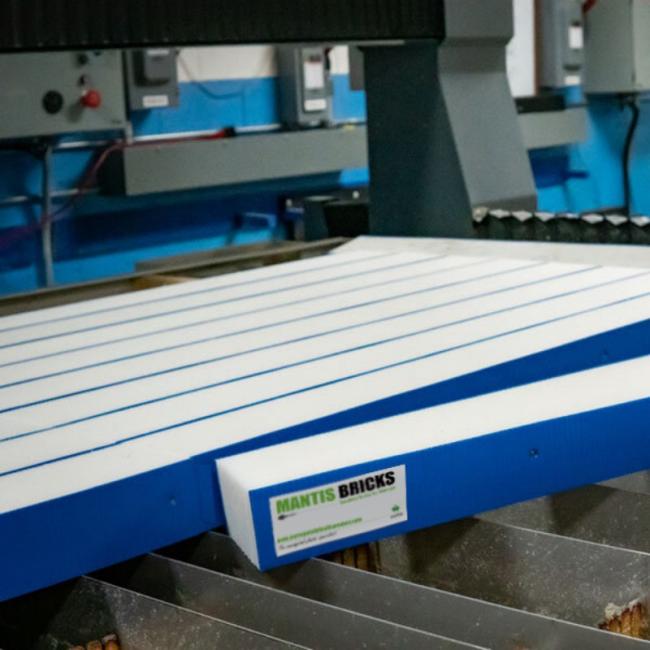 waterjet cutting brick
