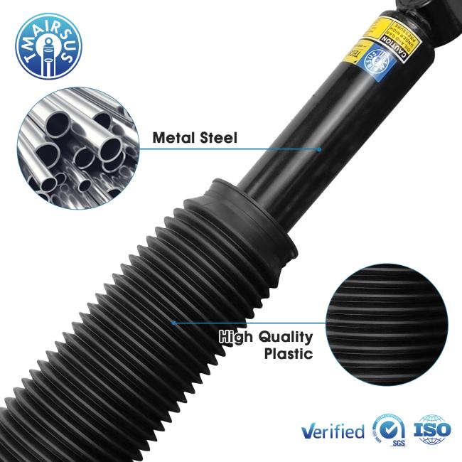 Air suspension strut assembly and construction
