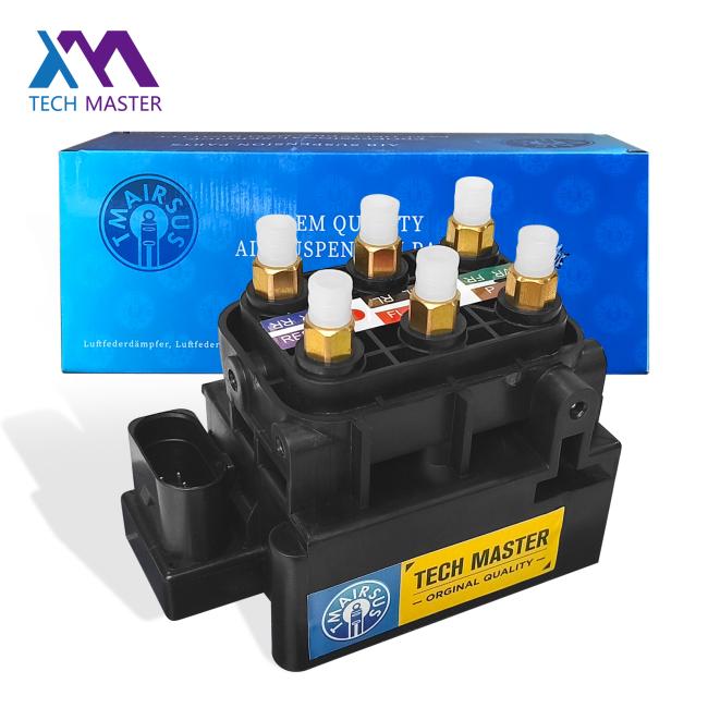 Side view of air suspension solenoid valve block