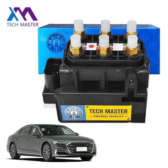 Air suspension solenoid valve block