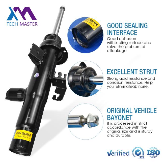 Detailed view of shock absorber components