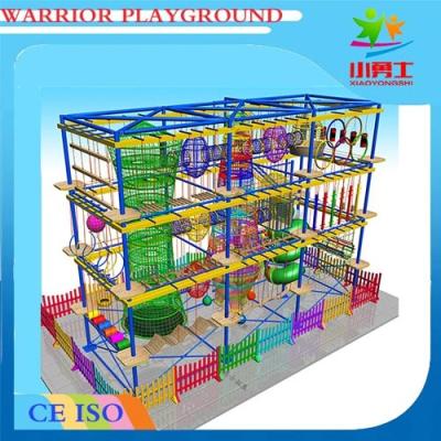 China Adventure course builder sky ropes adventure indoor children playground for sale
