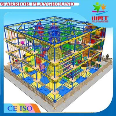 China Warrior adventure courses playground equipment and ropes course adventure for sale