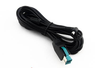 China 2M 12V USB Power Cable Right Angle 5521 DC Plug For TD1500 DigiPos Touch Screen for sale
