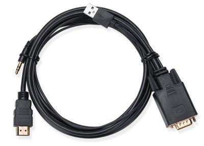 China Copper Center Conductors HDMI Monitor Cable Chrome - Plated Zinc Alloy Housing for sale