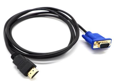 China HD TV Monitor Data Cable Triple Shielded Metal Shell With Black Braiding for sale