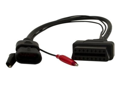 China cable de encargo del conector de diagnóstico del Pin de la longitud 3 del cable de Fiat OBD del voltaje 12V en venta