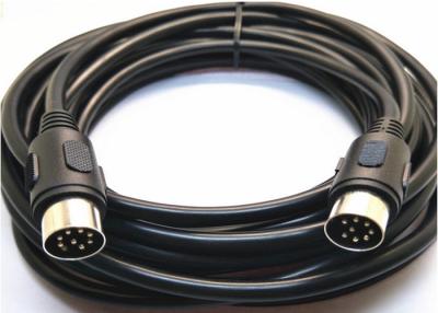 China Precision Audio DIN Power Cable Double Shielded Oxygen Free Copper Lines Reduce Distortion for sale