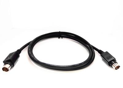 China 1M 8 PIN DIN Power Cable , Mini Din Cable Self - Locking For Grom Audio for sale