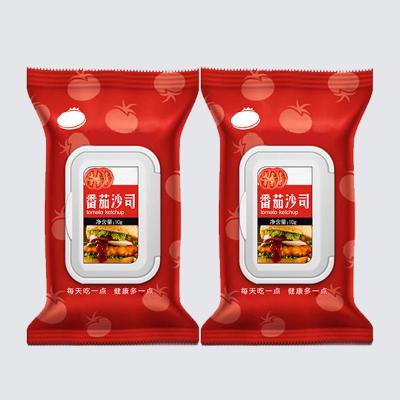 Китай Стеклянный соус томатный соус пряный томатный кетчуп 100 г калорий продается