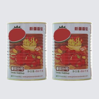 China Tinned Tomato Pasta Sauce 850g Tomato Sauce Cans With Salt for sale