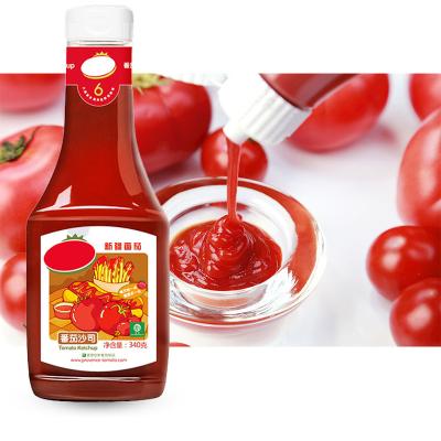 China Nutrition Facts Fat 0g Bottled Tomato Red Sauce with Tomato for sale