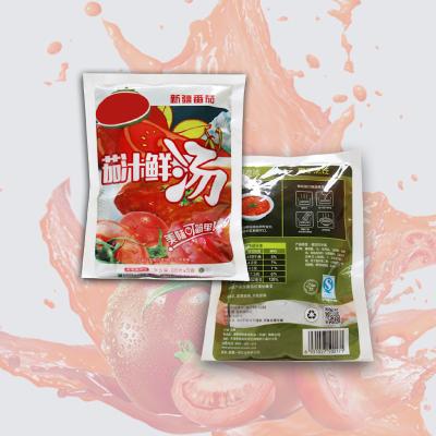 Chine Commodity Tomato Sauce Pouch 459 kilojoules par 100 grammes énergie 5% valeur de référence nutritionnelle à vendre