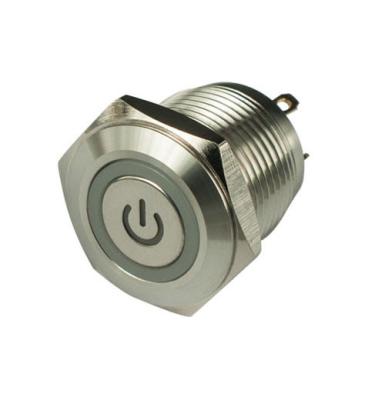 China Interruptores de botón de metal de 16 mm en venta