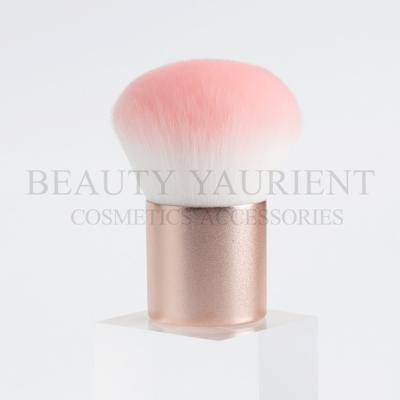 China Matte Pink Handle Kabuki Makeup Brush For Pressed Powder Long Lasting for sale