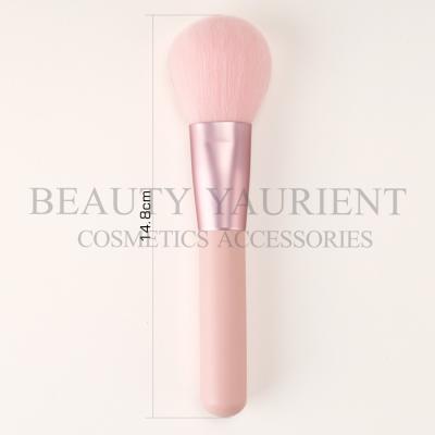 China Pink PBT Hair Foundation Powder Makeup Brush Long Lasting 17.3cm for sale
