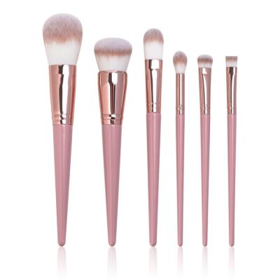 China 6PCS PBT Hair Personalized Makeup Brush Set With Storage Bags for sale
