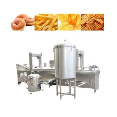 China food & Continuous Jackfruit Chips Vacuum Fryer Kurkure Beverage Plant Chips Frying Machine Mesh Conveyor Frying Machine For Sale à venda