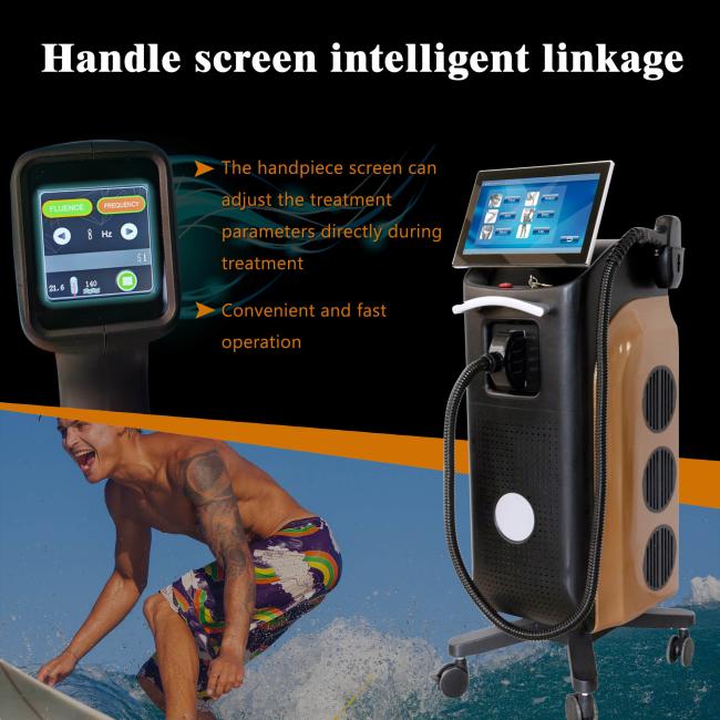 755 808 1064 Laser Depilacion Hair Removal Machine For Smooth And Hair Free Skin