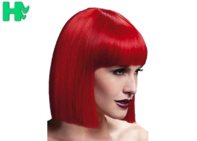 China High Temperature Synthetic Cosplay Wigs , Red Boy Cosplay Wigs for sale