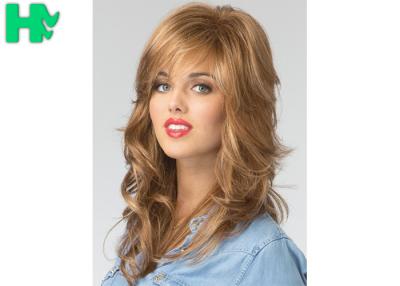 Chine Perruques résistantes à la chaleur de cheveux de Glueless de cheveux tête synthétique européenne de perruque de pleine longues à vendre