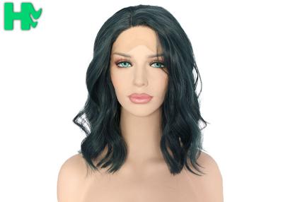 China Black Short Natural Wave Synthetic Cosplay Wigs For Lady Heat Resistant 150g - 250g for sale