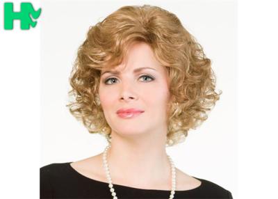 China Ladies Fluffy Short Synthetic Wigs High Temperature Wire for sale
