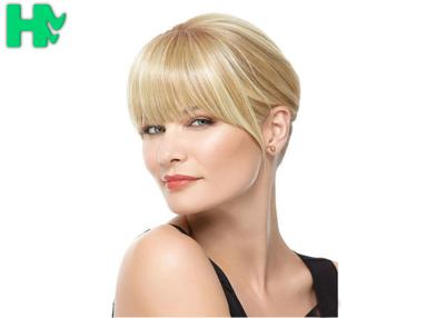 China Lady Short Synthetic Hair Wigs Blonde + Bun Chignon Costume for sale