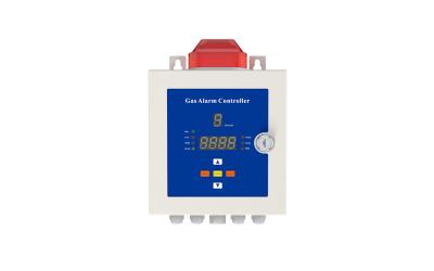 China Wall Mounted 1-4 Channels Gas Alarm Controller Support 4-20mA Signal Acquisition for sale