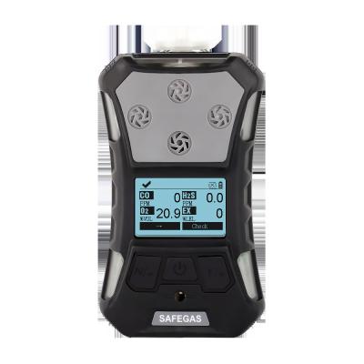 China SO2 H2S CO O2 %LEL Multi Gas Detector IP67 Portable Detector TWA STEL Alarm IECEX ATEX for sale