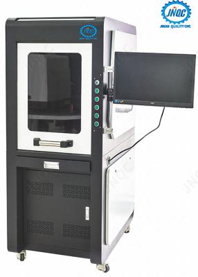 China Protective Full Enclosed Laser Fiber Marking Machine For Mechanical Parts for sale