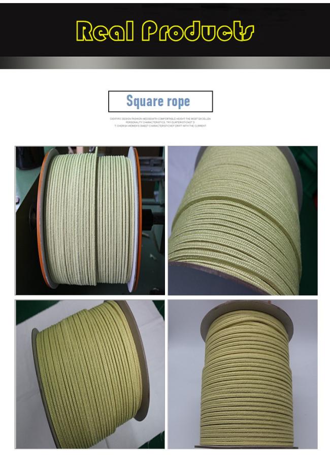 Kevlar aramid rope for glass tempering furnace