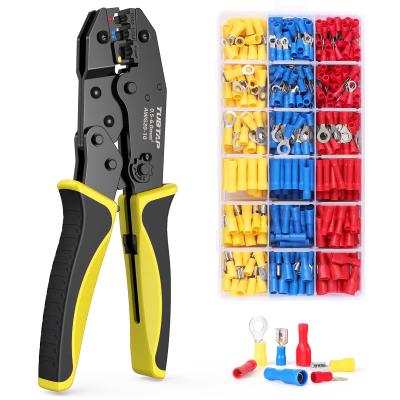 China ISO Practical Cable Crimping Tool Kit , Ergonomic Crimp Tool Connector Kit for sale