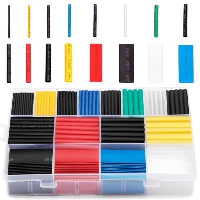 China Multifunctional Colored Shrink Tubing , 2:1 Multicolor Adhesive Shrink Wrap Tubing 580pcs for sale