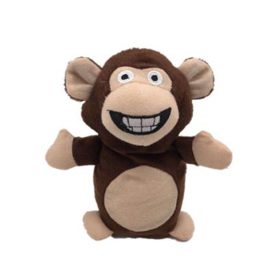 China 0.17m 6.69in Super Soft Stuffed Animals Giant Monkey Teddy Bear Talking Function for sale