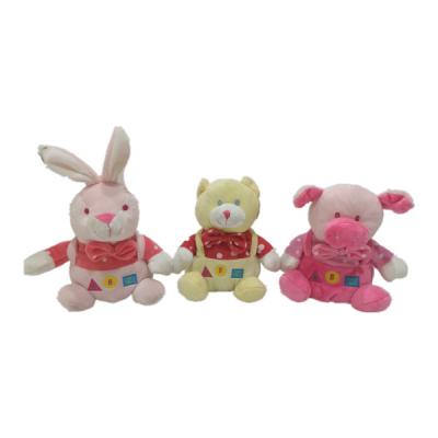 China desenhos animados enchidos 7.87in Cat Plush Toy With Bell de 0.2M Bunny With Long Ears Pig à venda