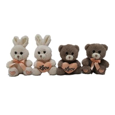 China 5.91in Grey BunnyValentines Day Plush Toys for sale