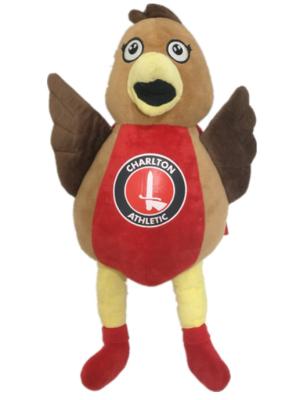 China 0.4M 15.75in Brown Red Souvenir Toy Charlton Athletic Mascot For Child Friendly for sale