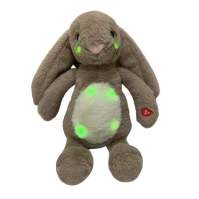 China Singing 0.25M 9.84in Stuffed Animal With Light Up Belly Plush Toy for sale