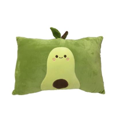 China Rectangular 0.5m Plush Pillow Cushion Green Avocado Pillow Pp Cotton for sale