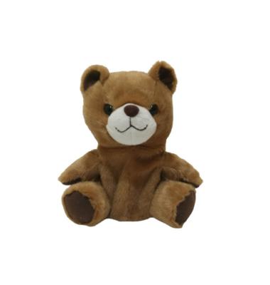 China Recording Repeating Educational Plush Toys 0.17M 6.7IN Brown Colour Teddy Bear Polyester for sale