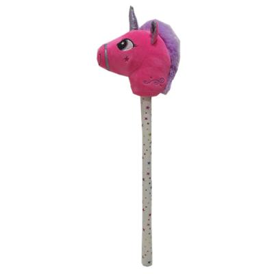 China 66cm 26in Pink Musical Stick Large Unicorn Stuffed Animal Plush Toy Kids Gift for sale