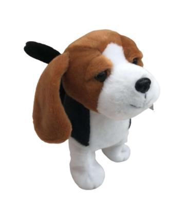 China Hypoallergenic 23cm 9.06in Singing Dancing Stuffed Animals Walking Shaking Head Dog Toy for sale